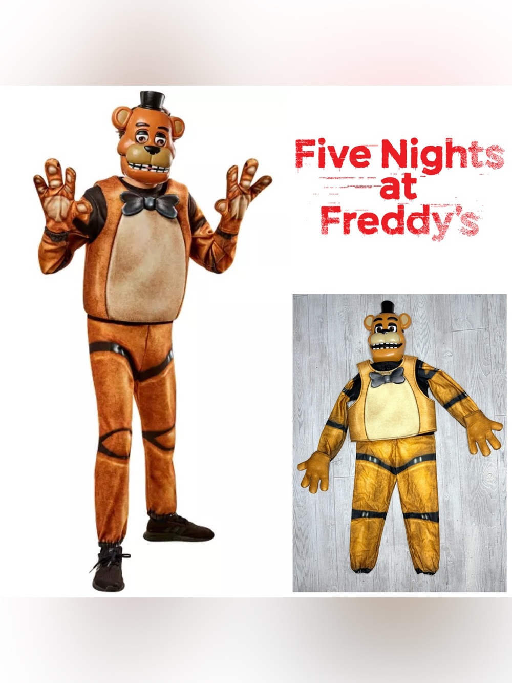 Freddy Fazbear halloween Costume Five Nights at Freddy's cosplay dress up sm